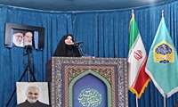 سخنرانی مدیر شبکه بهداشت و درمان شهرستان فردیس در مصلی نماز جمعه شهرستان