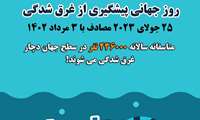 روز جهانی پیشگیری از غرق شدگی ( 25 جولای مصادف با 3 مرداد)