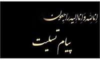 پیام تسلیت در پی در گذشت خیر سلامت حاجیه خانم اشرف اخوین همسر محترم حاج منصور پورکاشانی