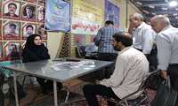 برپایی میز خدمت مسئولین بهداشت و درمان فردیس در نماز جمعه شهرستان 