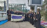 حضور کارکنان شبکه بهداشت و درمان شهرستان فردیس در مراسم غبارروبی گلزار شهدا